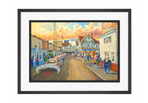 Fratton Park Stadium 'Going to the Match' Fine Art Print - Portsmouth FC